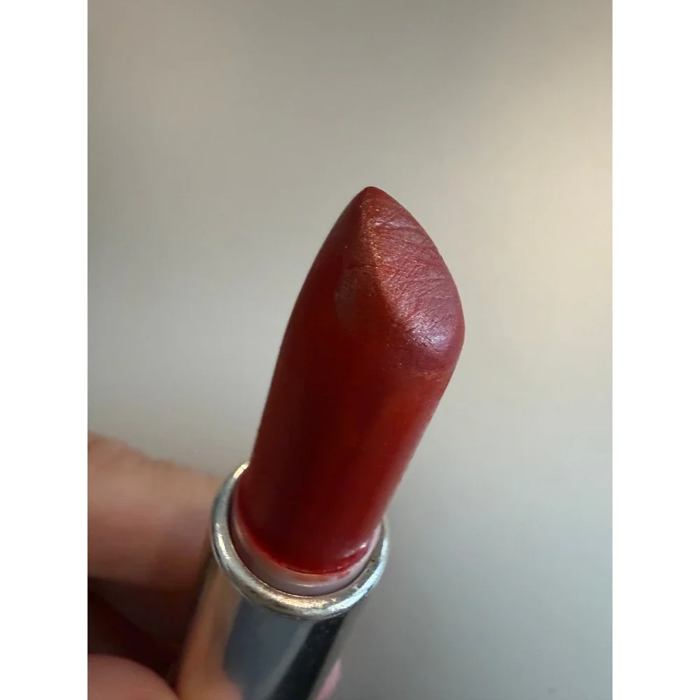Estee‎ Lauder All-Day Lipstick Torrid Red Shimmer Vintage Ribbed Case A32